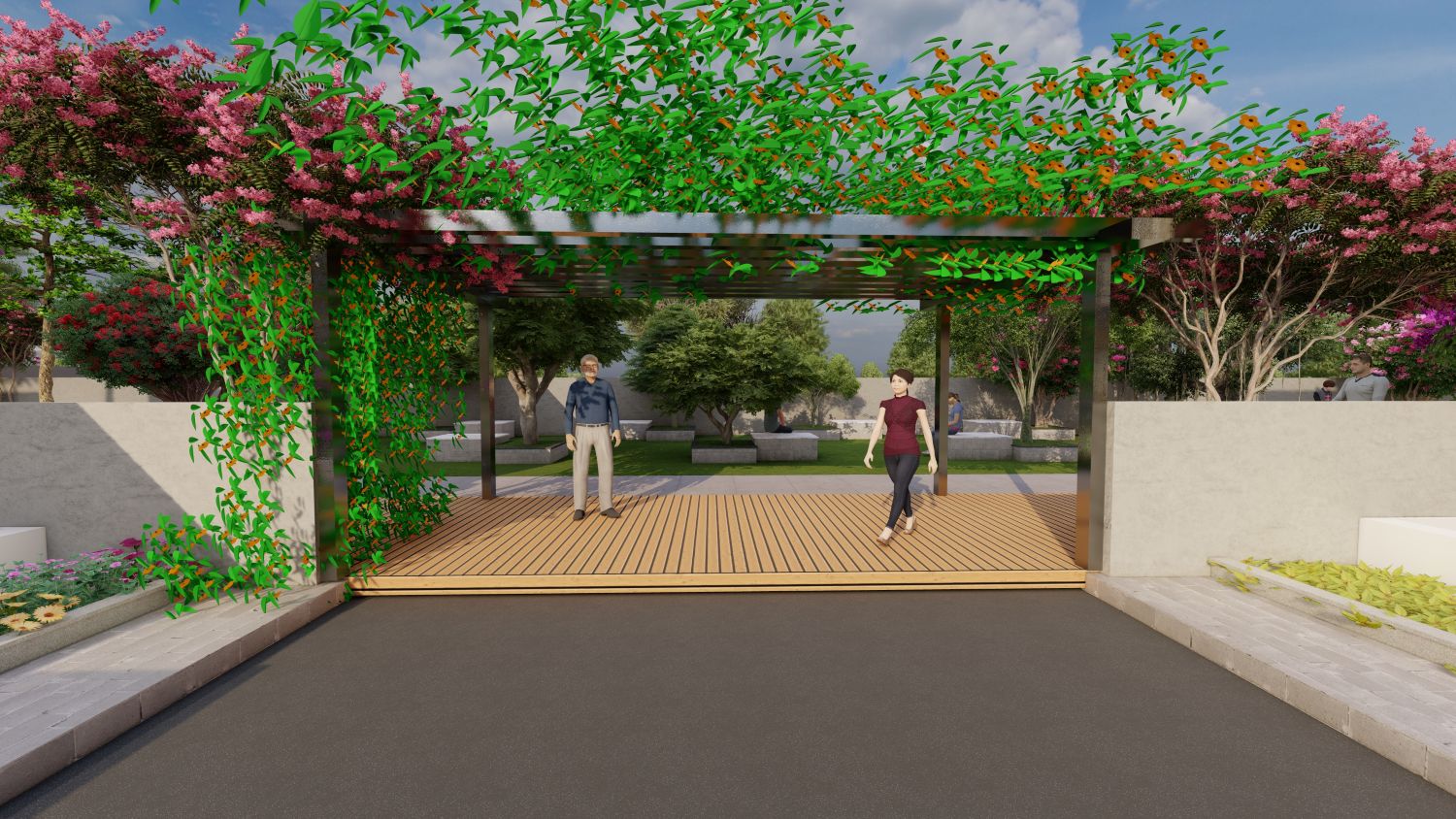 Open Amphitheater at plots and villas in gannavaram