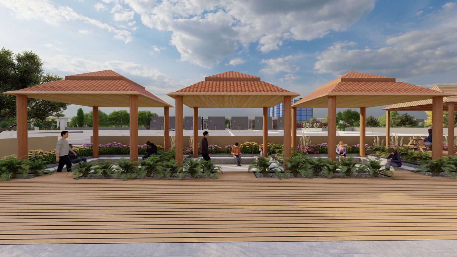 Pargola at plots and villas in gannavaram